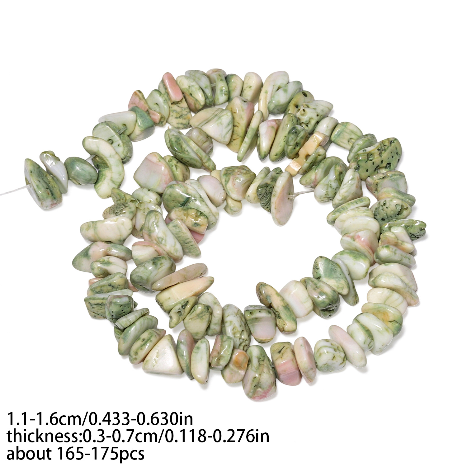 Natural Stone Multicolor Jasper Chip Beads for DIY Jewelry
